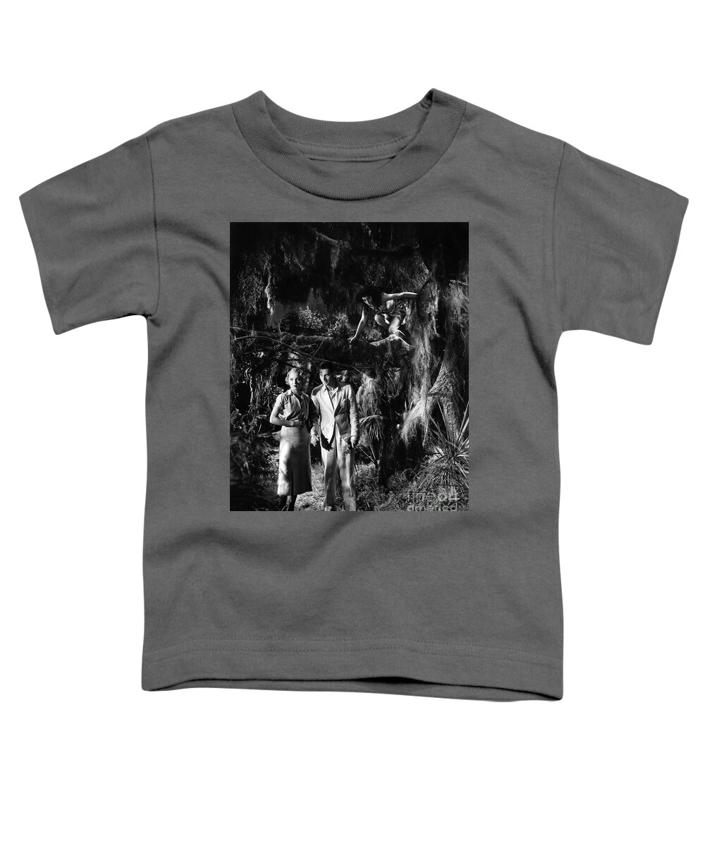 1932 Toddler T-Shirt featuring the photograph Island of Lost Souls - Leila Hyams Richard Arlen Kathleen Burke by Sad Hill - Bizarre Los Angeles Archive