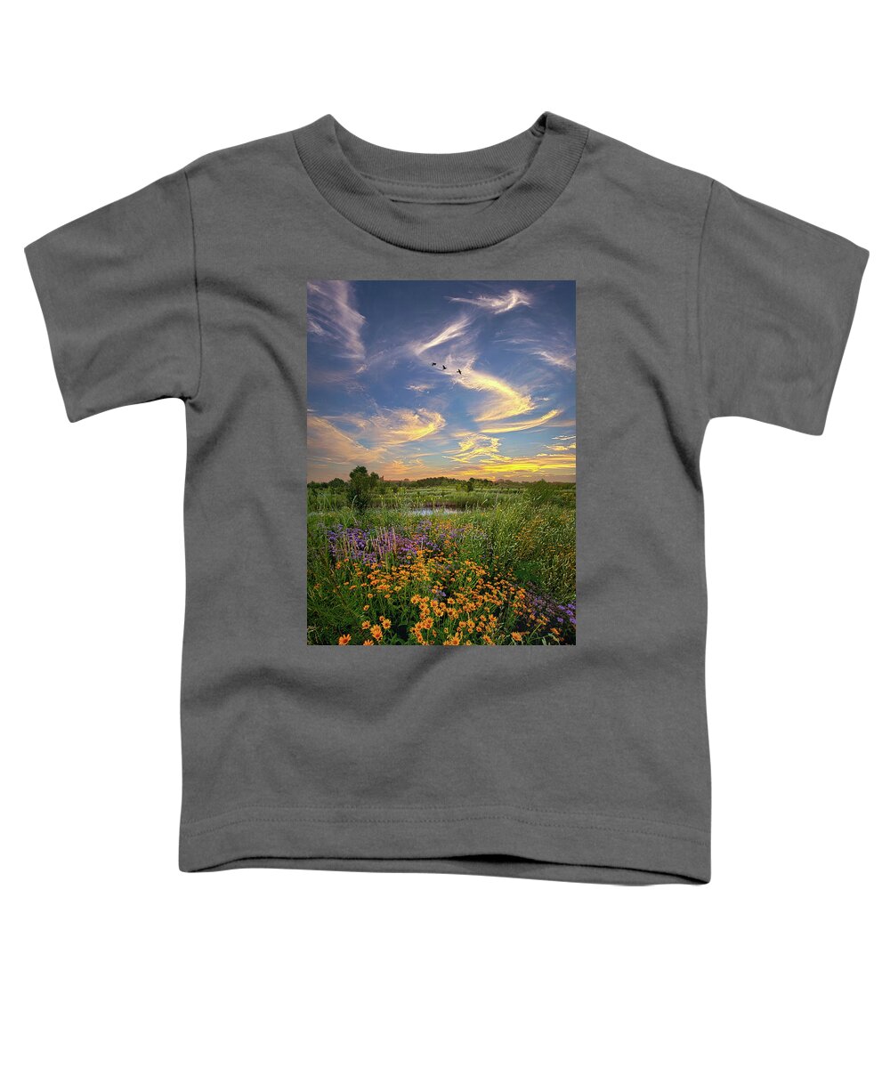 Scenic Toddler T-Shirt featuring the photograph It's Time To Relax by Phil Koch