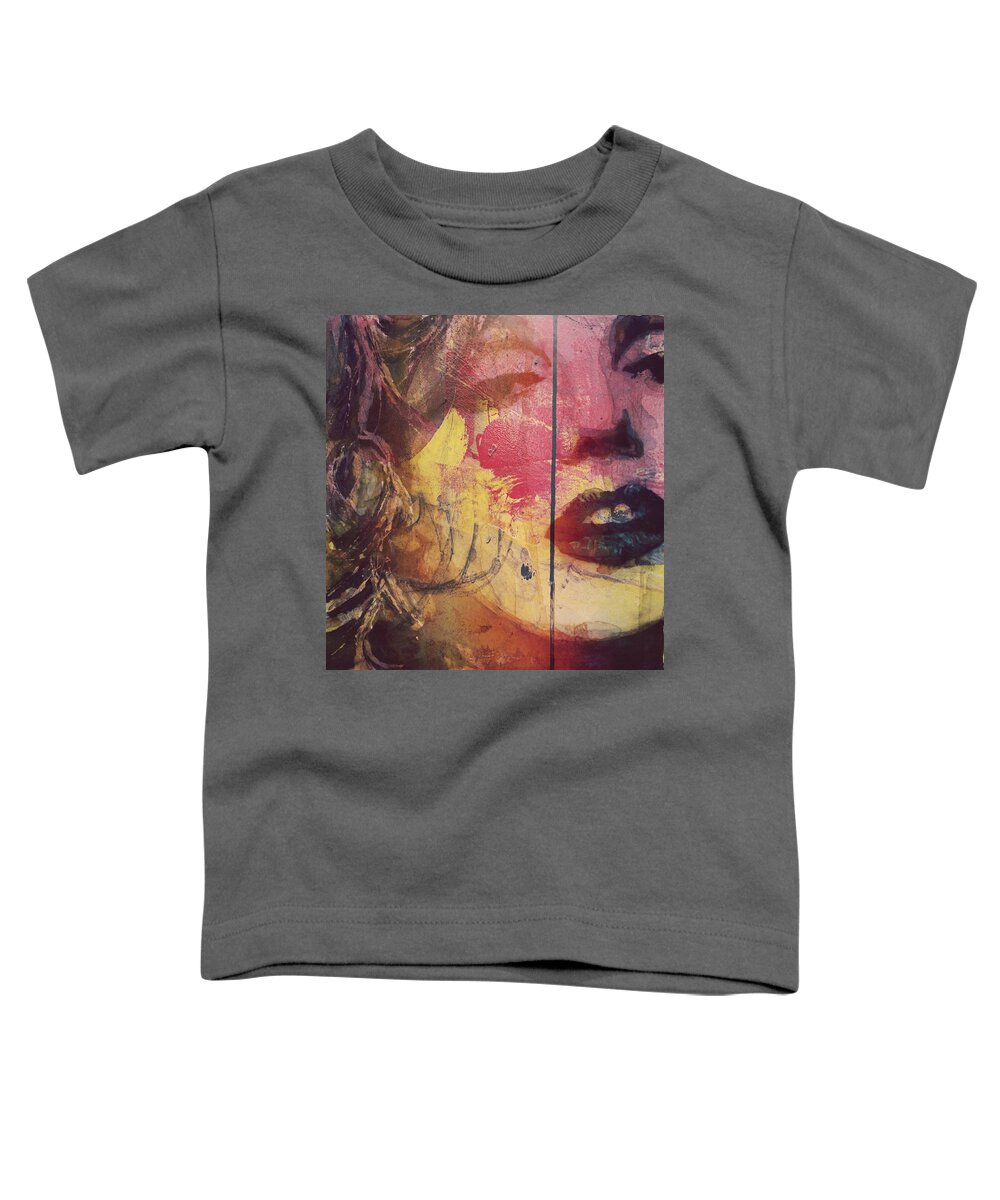 Marilyn Monroe Toddler T-Shirt featuring the painting I've Seen That Movie Too by Paul Lovering