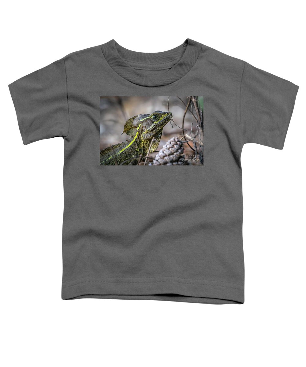 Basilisk Toddler T-Shirt featuring the photograph Jesus Lizard #2 by Tom Claud