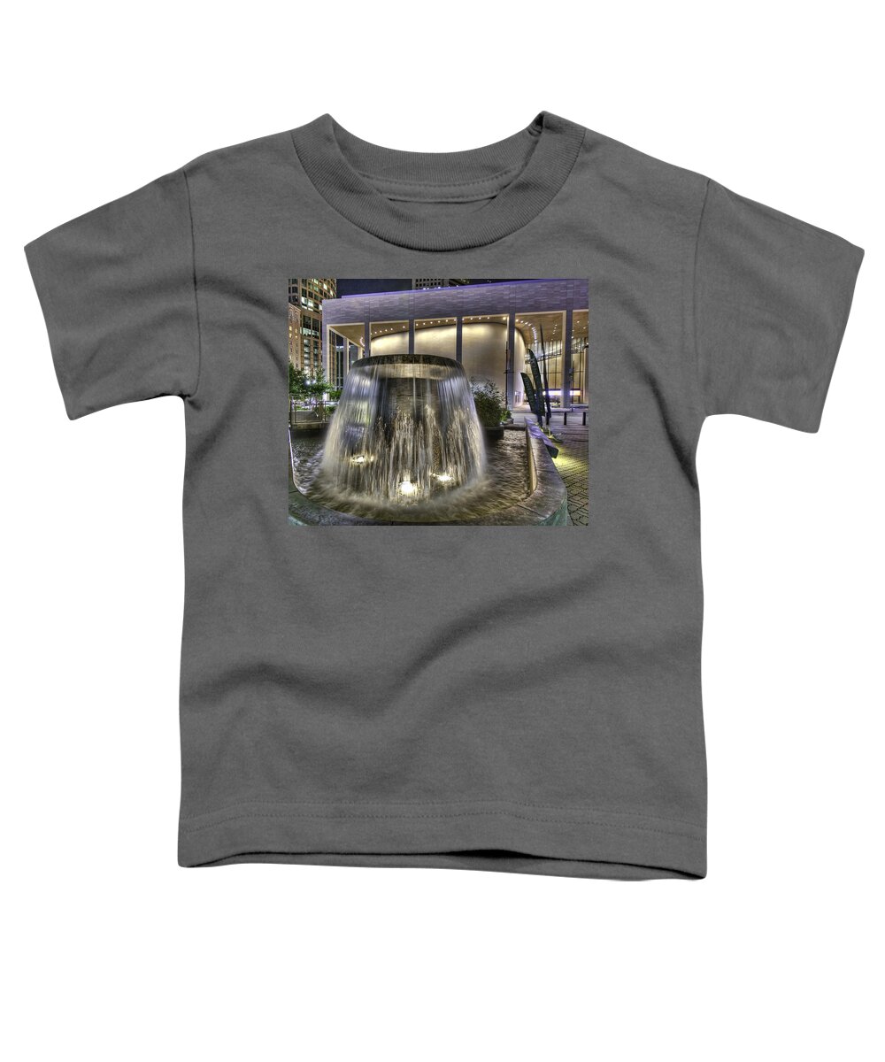 2011 Toddler T-Shirt featuring the photograph Jones Plaza Fountain by Tim Stanley