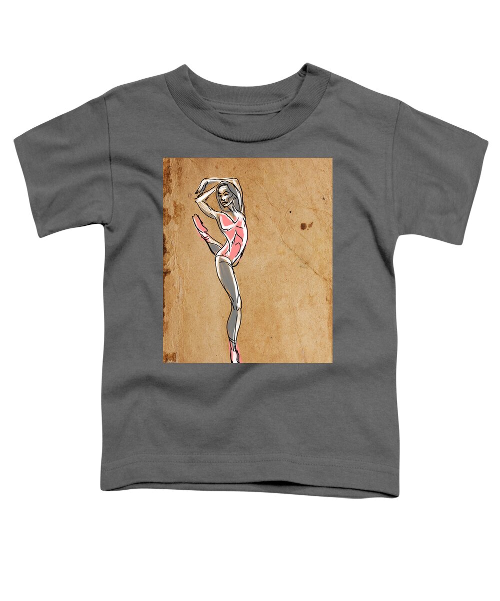 Dancer Toddler T-Shirt featuring the digital art Joyful by Michael Kallstrom