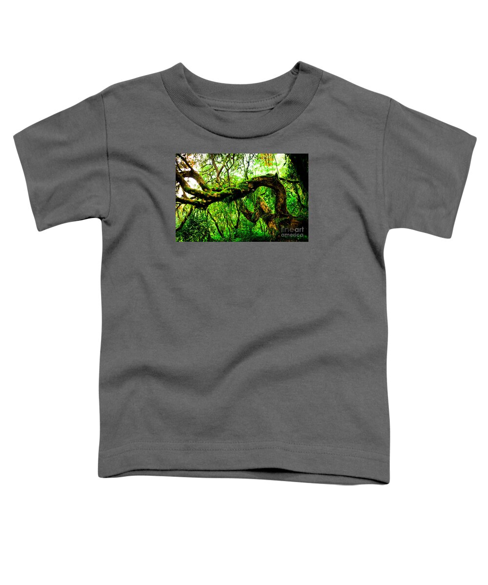 Annapurna Toddler T-Shirt featuring the photograph Jungle forest Himalayas mountain NEPAL by Raimond Klavins