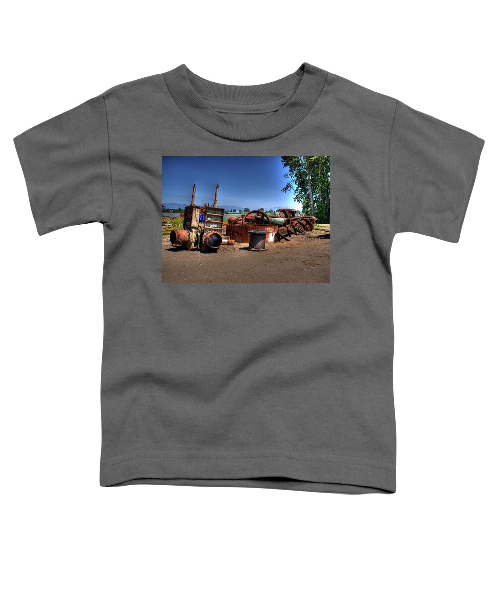 Waterfront Toddler T-Shirt featuring the photograph Junk by Lawrence Christopher