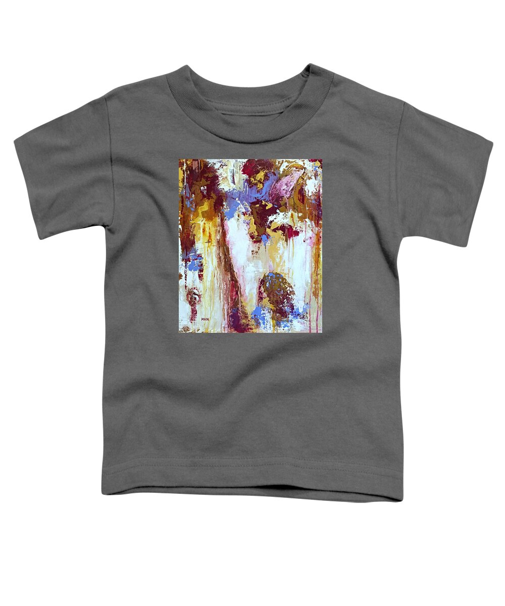 Abstract Art Toddler T-Shirt featuring the painting Just Breathe by Mary Mirabal