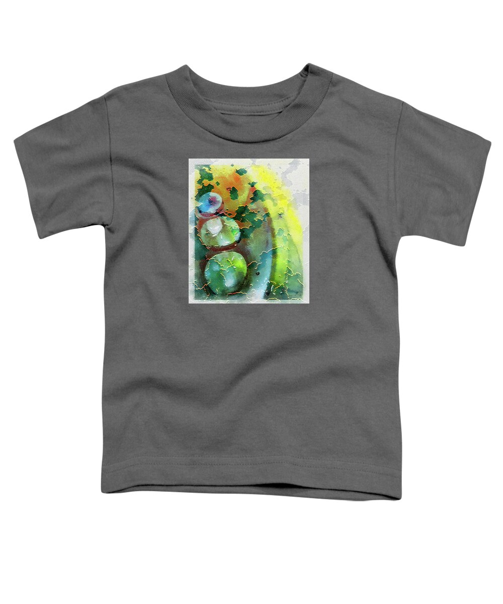 Abstract Toddler T-Shirt featuring the digital art Kernodle on the Half Shell by Bellesouth Studio
