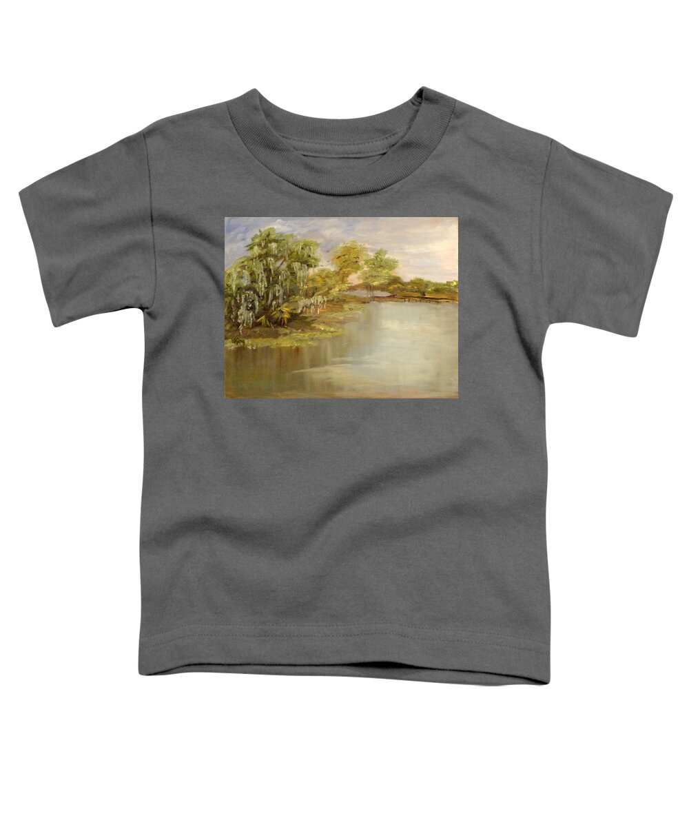 Florida Toddler T-Shirt featuring the painting La Chua Trail by Peggy King