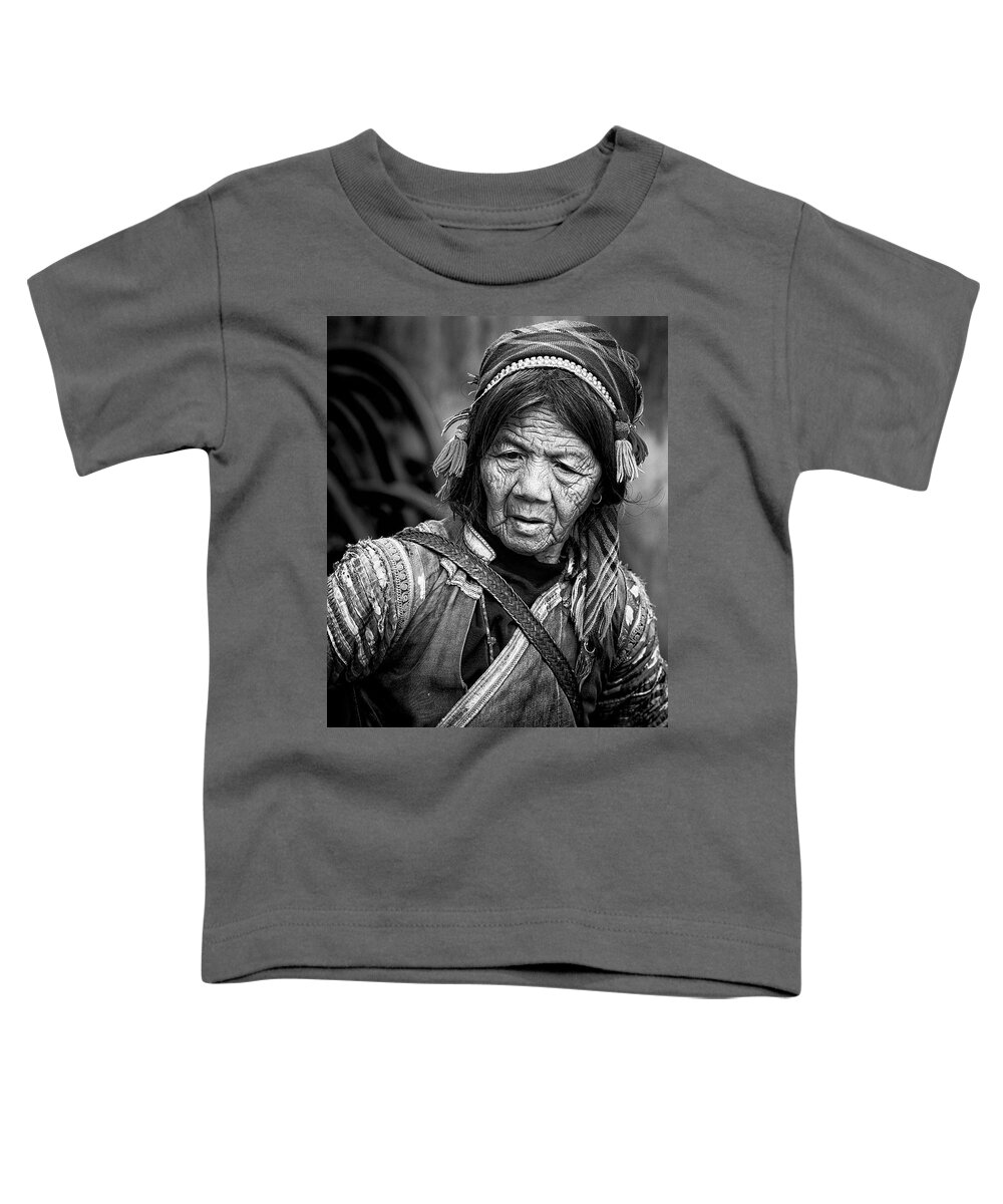 La Hu Toddler T-Shirt featuring the photograph La Hu, Muong Te... by John Moulds