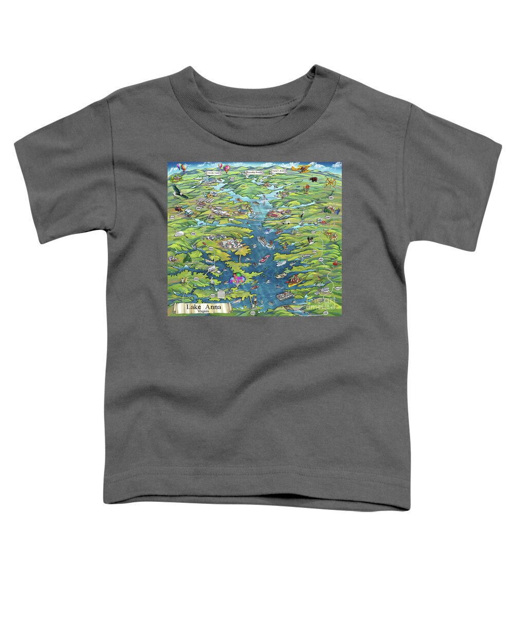Fun Toddler T-Shirt featuring the photograph Lake Anna, VA by Maria Rabinky