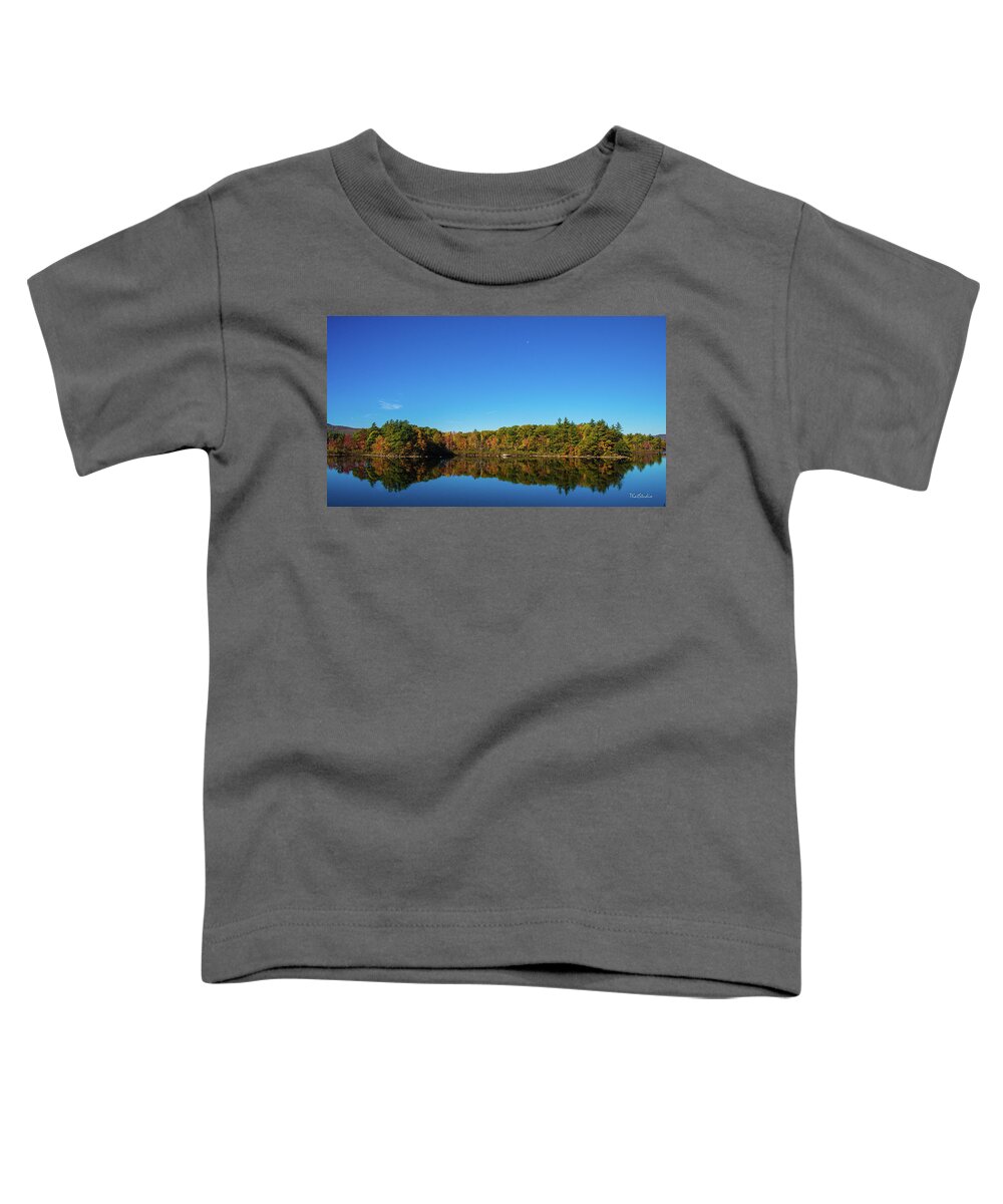 Maine Toddler T-Shirt featuring the photograph Lake Reflections by Tim Kathka