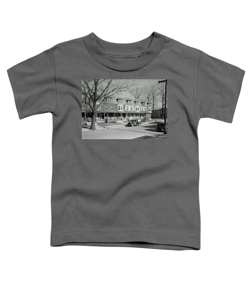 Antique Toddler T-Shirt featuring the photograph Lancaster Pennsylvania 1936 by Mountain Dreams
