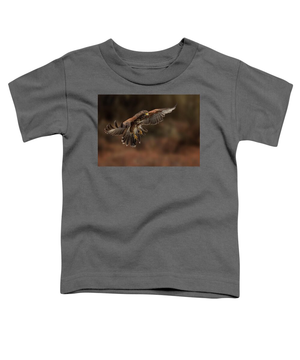 Bird Toddler T-Shirt featuring the photograph Landing Approach by Bruce Bonnett