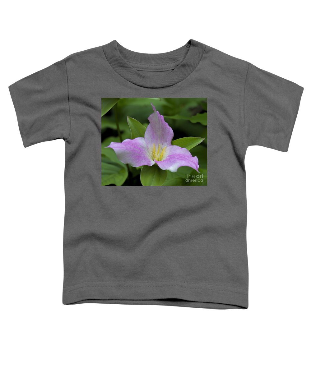 Large Flowered Trillium Toddler T-Shirt featuring the photograph Large Flowered Trillium by Barbara Bowen
