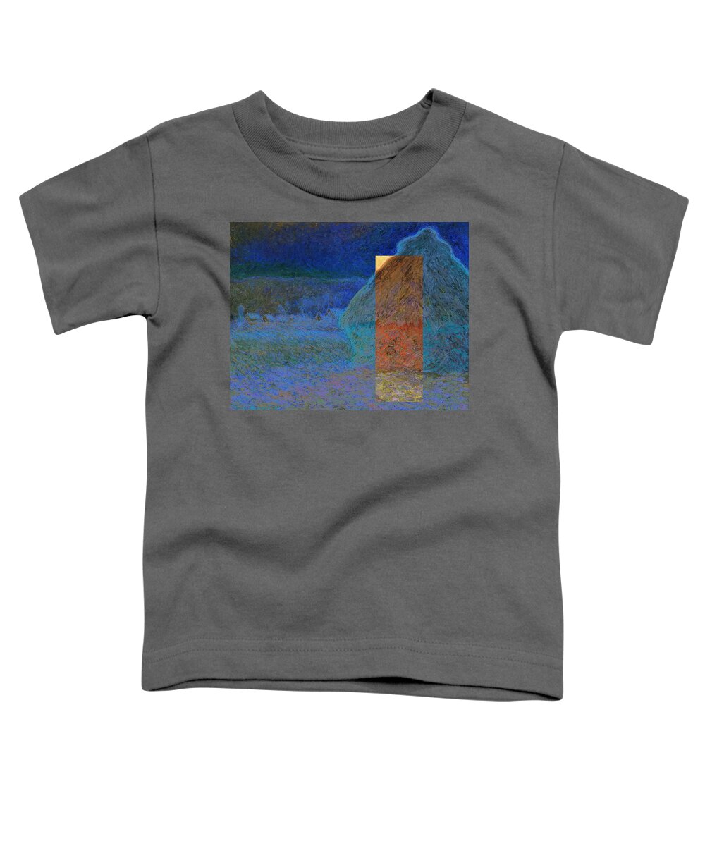Postmodernism Toddler T-Shirt featuring the digital art Layered 3 Monet by David Bridburg