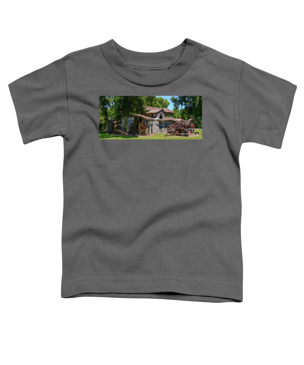 Barn Toddler T-Shirt featuring the photograph Leftovers by Barry Bohn