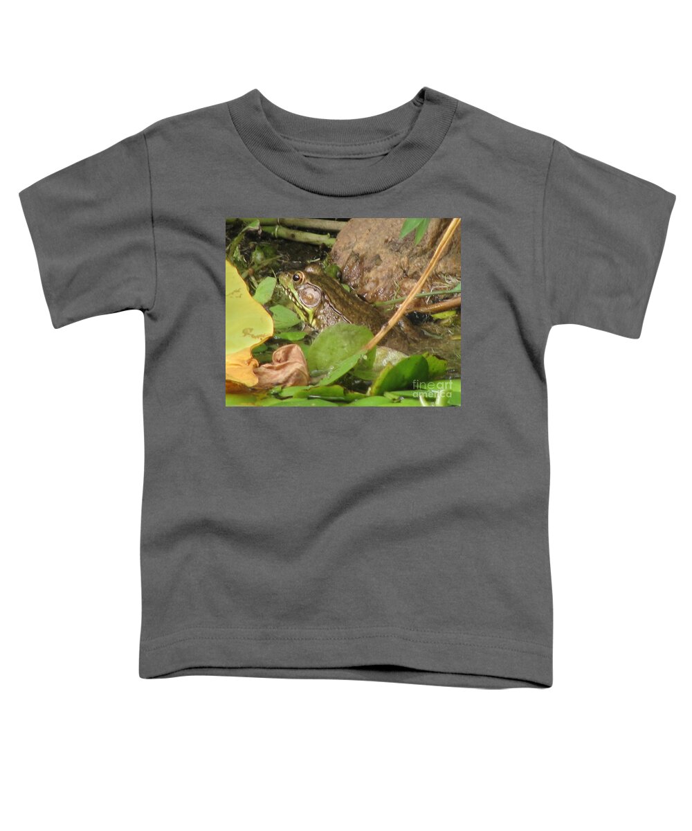 Frog Toddler T-Shirt featuring the photograph Leopard Frog by Donna Brown