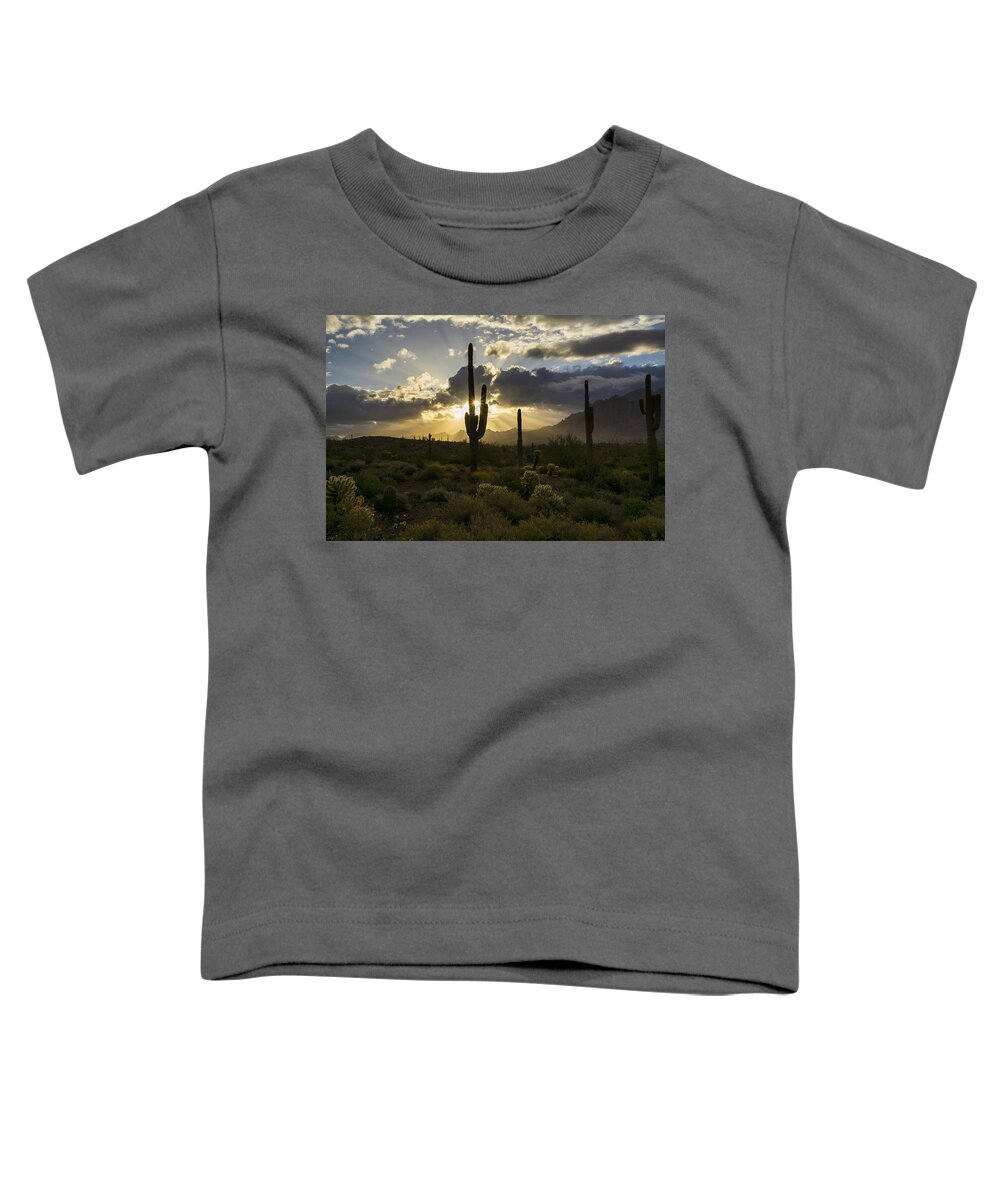 Sunrise Toddler T-Shirt featuring the photograph Let The Sunshine by Saija Lehtonen