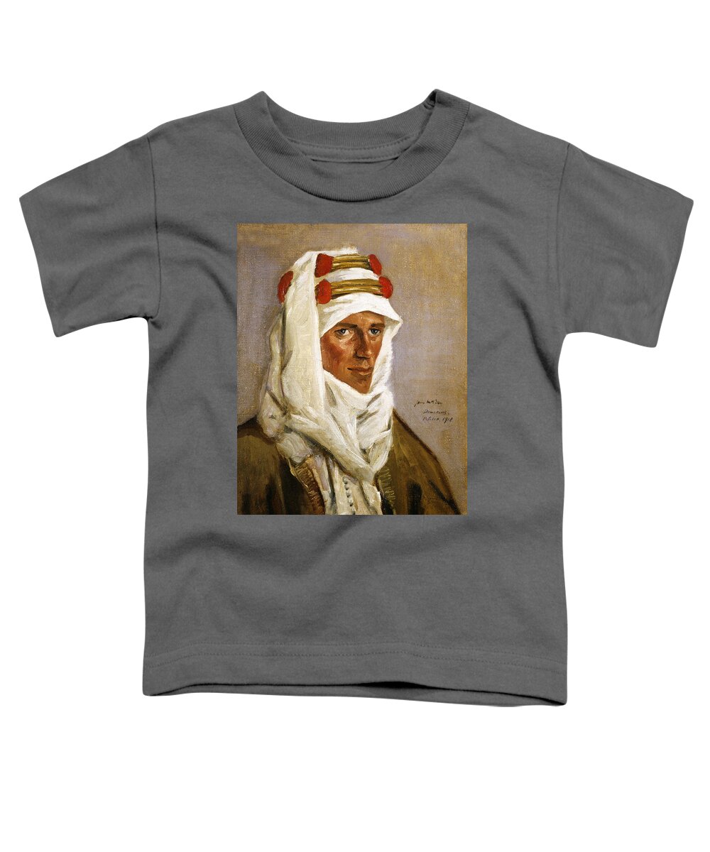 Lawrence Toddler T-Shirt featuring the photograph Lieutenant Colonel T E Lawrence 1918 by Munir Alawi