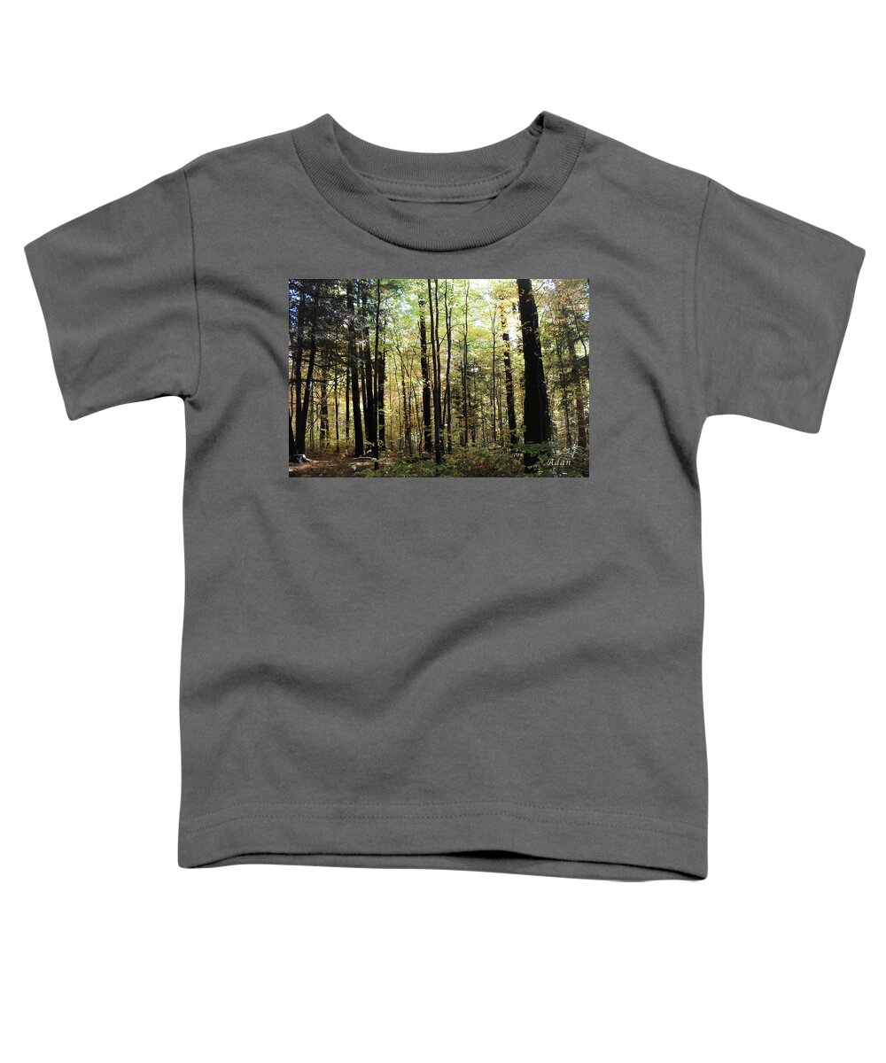 Forest Toddler T-Shirt featuring the photograph Light Among the Trees by Felipe Adan Lerma