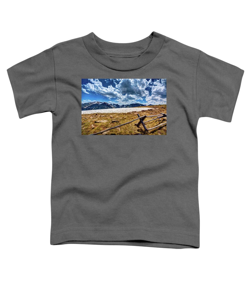 Colorado Toddler T-Shirt featuring the photograph Lingering Snow by David Thompsen