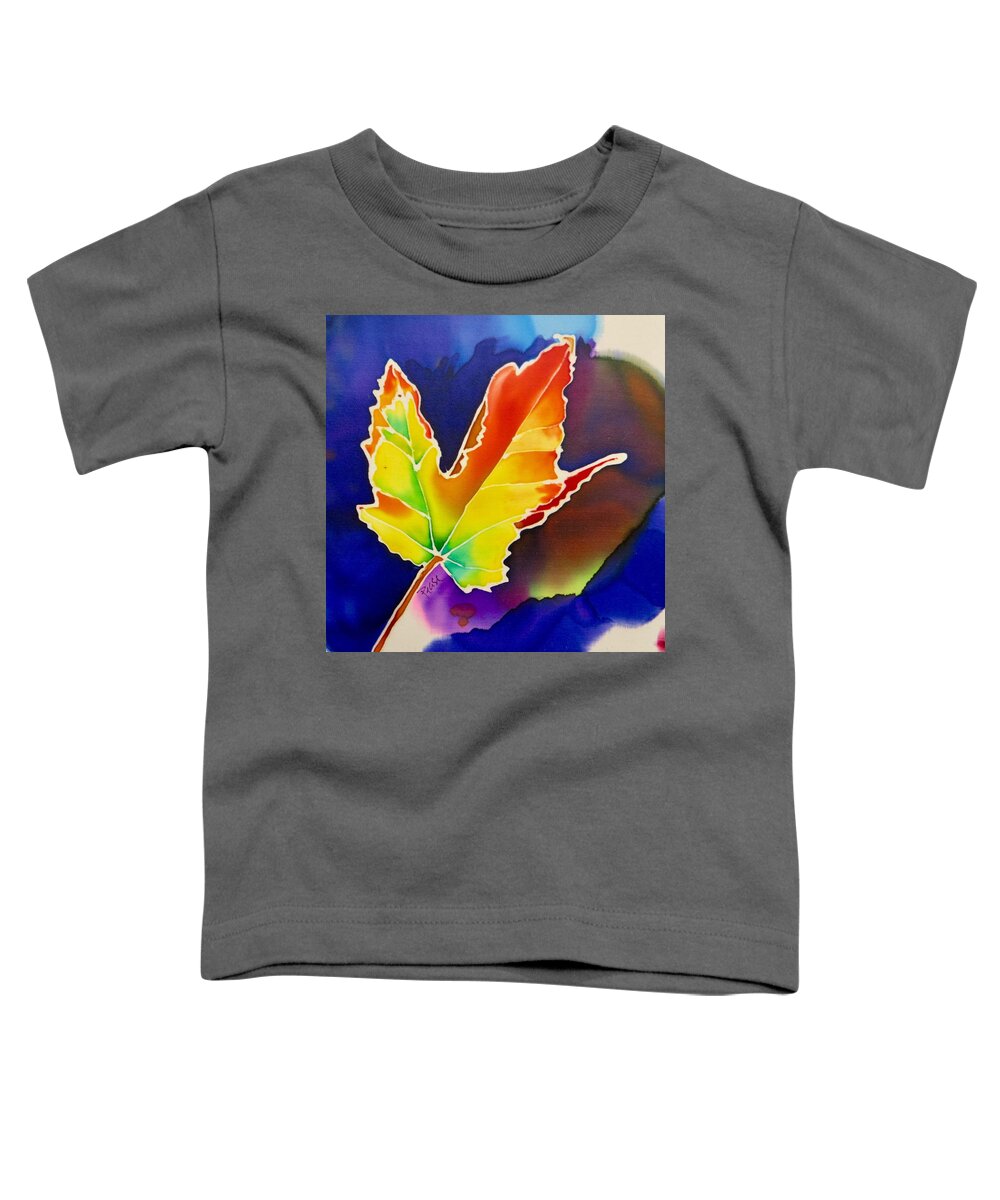 Landscape Detail Toddler T-Shirt featuring the painting Liquid Amber by Barbara Pease