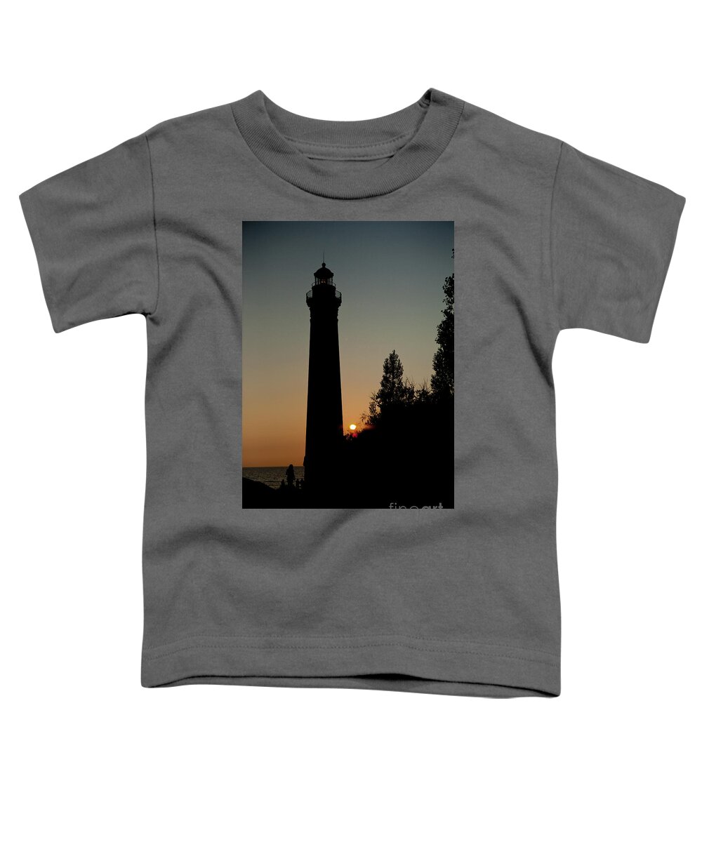 Little Sable Point Lighthouse Toddler T-Shirt featuring the photograph Little Sable Point Lighthouse by Rich S