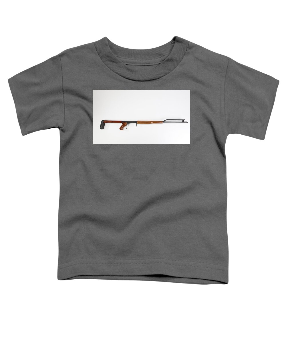 Ljutic Space Rifle Toddler T-Shirt featuring the digital art Ljutic Space Rifle by Maye Loeser
