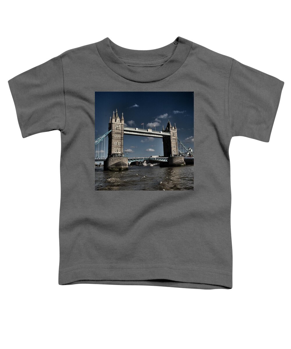 London Toddler T-Shirt featuring the photograph London Bridge by Joshua Miranda