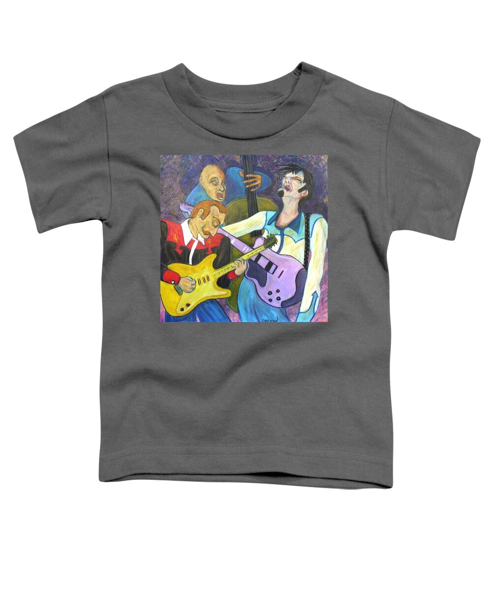 Painting Toddler T-Shirt featuring the painting Lonesome Blues by Todd Peterson
