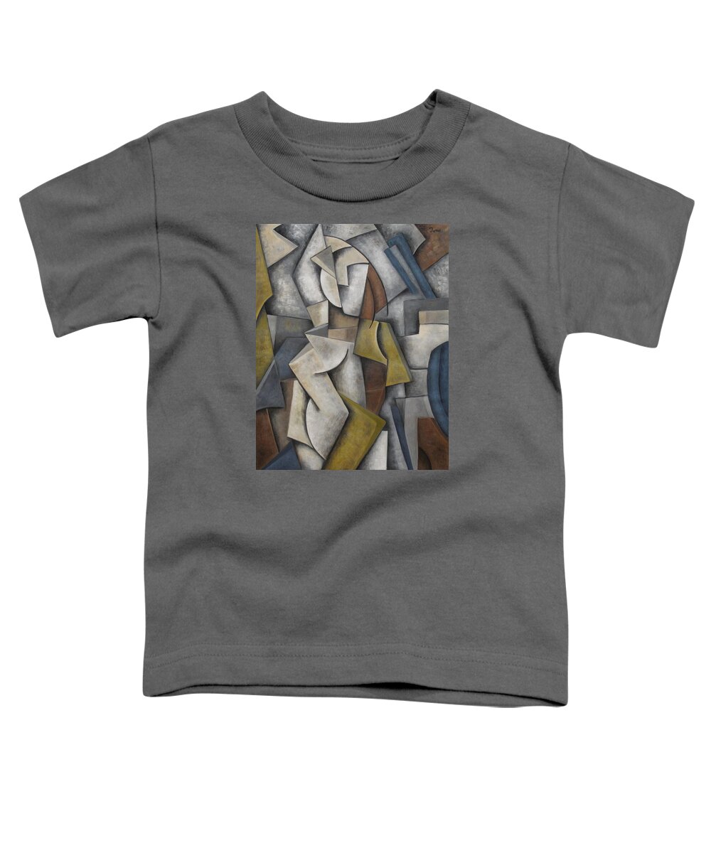 Cubism Toddler T-Shirt featuring the painting Lost in You by Trish Toro