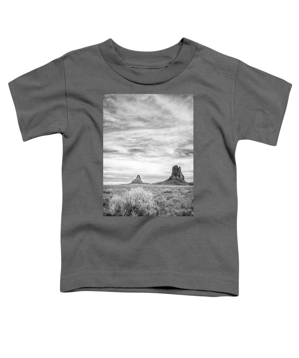 Agathla Toddler T-Shirt featuring the photograph Lost Souls in the Desert by Jon Glaser