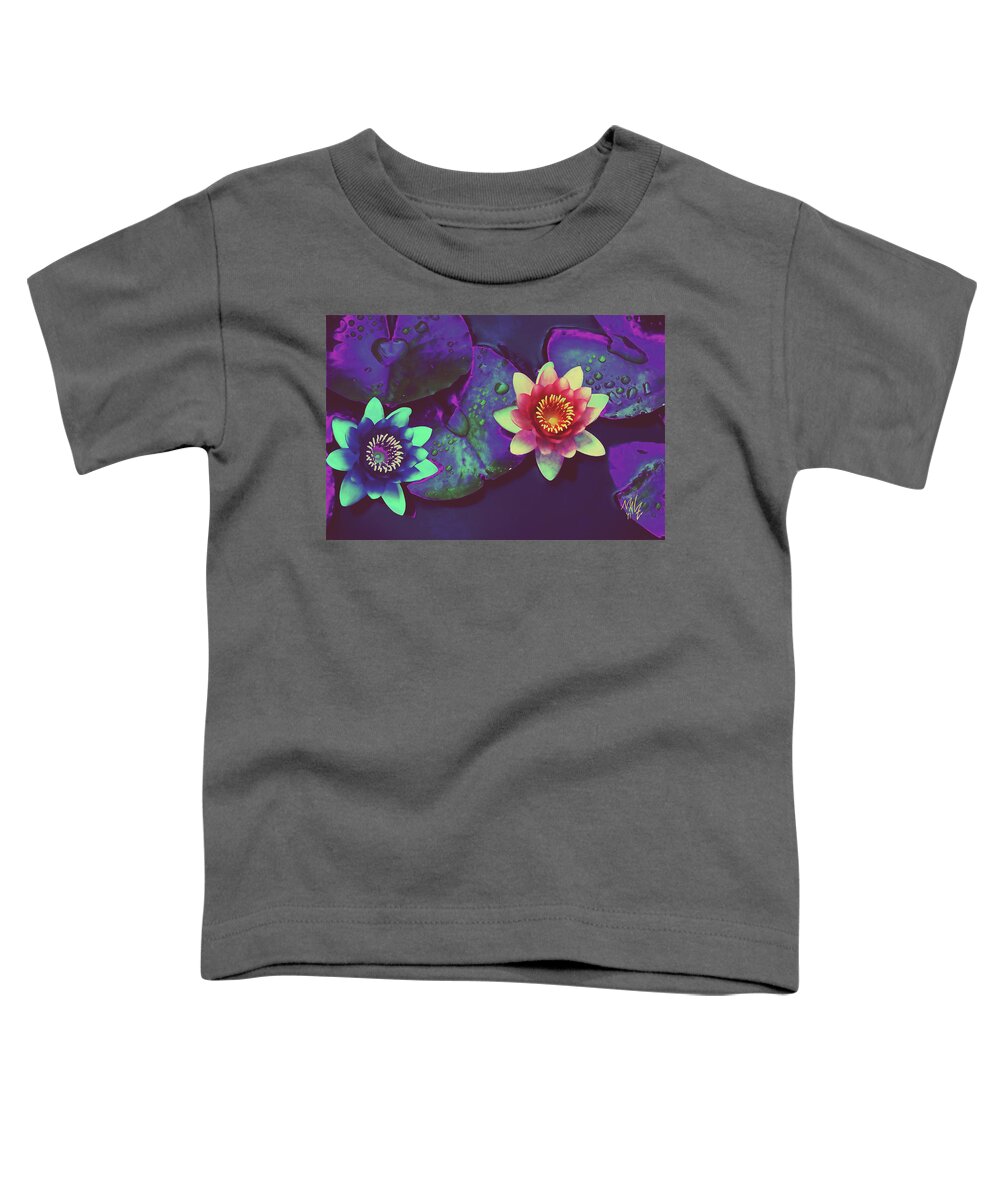 Acrylic Toddler T-Shirt featuring the digital art Lotus by Mal-Z