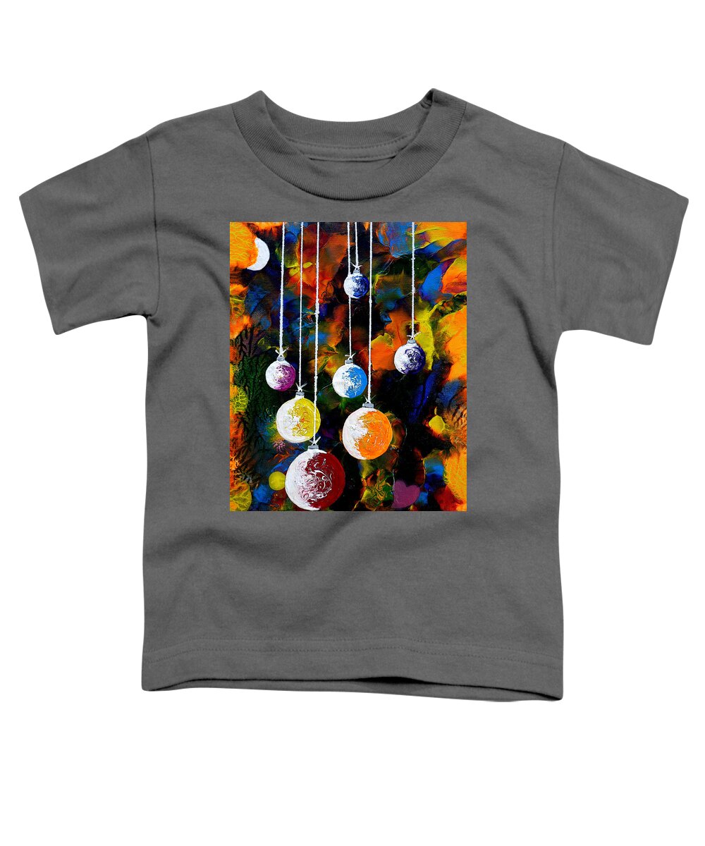 Love Toddler T-Shirt featuring the painting Love and Peace by Pj LockhArt