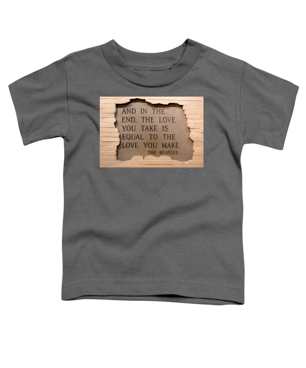 Music Toddler T-Shirt featuring the photograph Love Is Love by Juergen Weiss