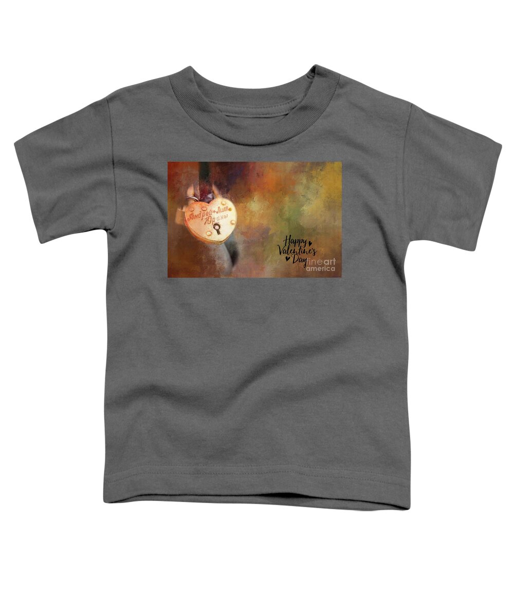 Love Lock Toddler T-Shirt featuring the photograph Love Lock by Eva Lechner