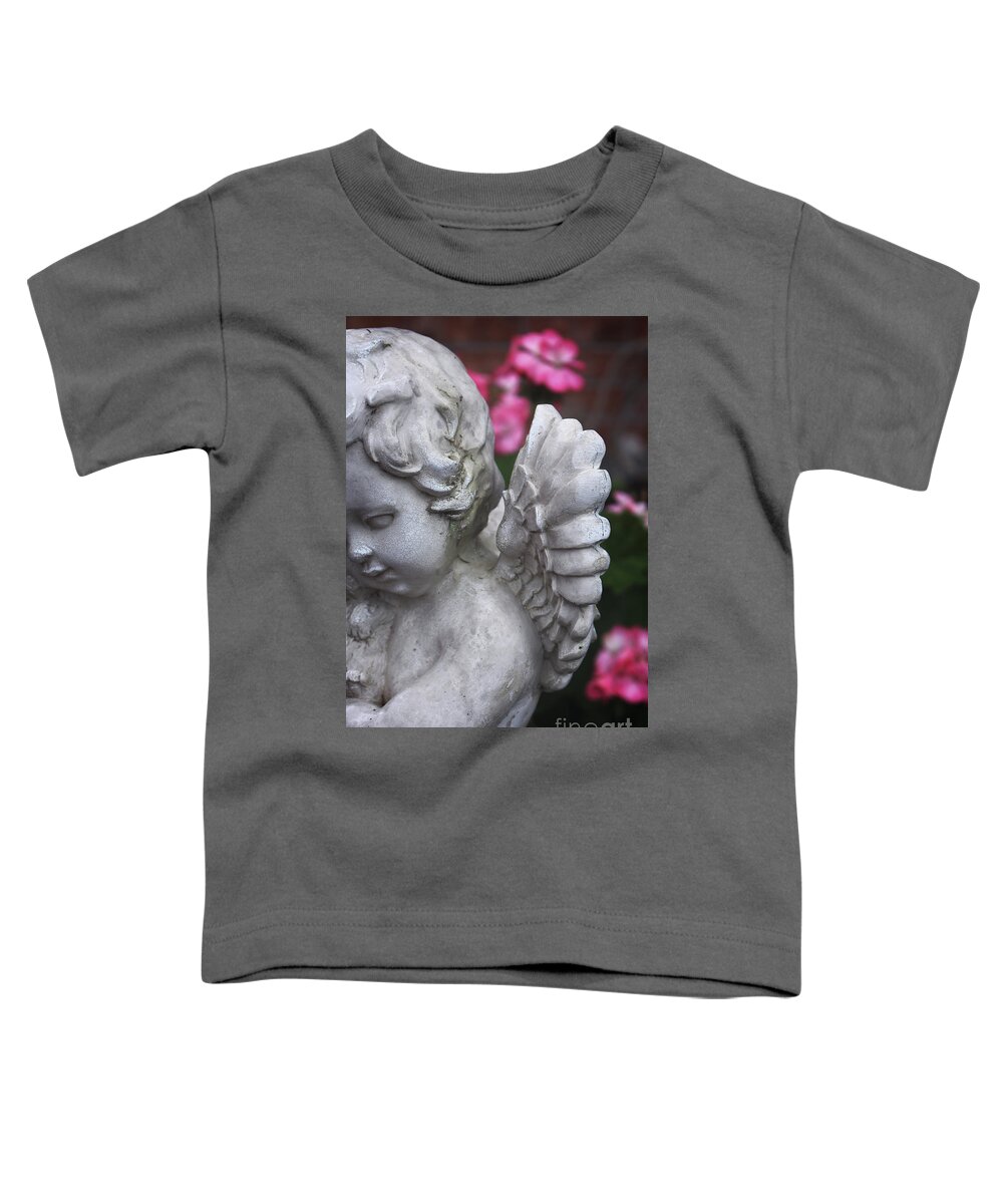 Angel Toddler T-Shirt featuring the photograph Love Never Walks Alone - Angel Art by Ella Kaye Dickey