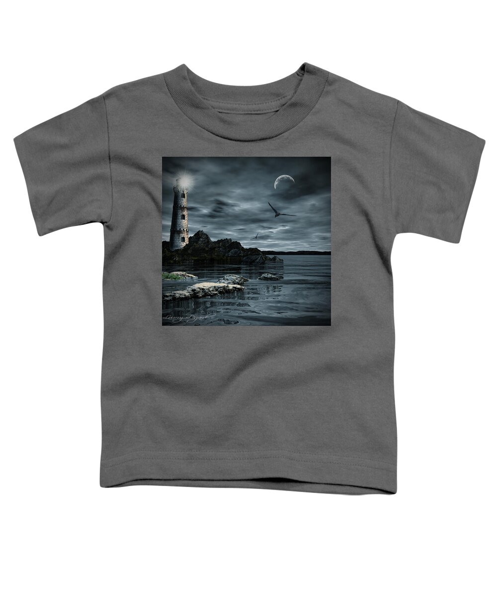 Lighthouse Toddler T-Shirt featuring the photograph Lucent Dimness by Lourry Legarde
