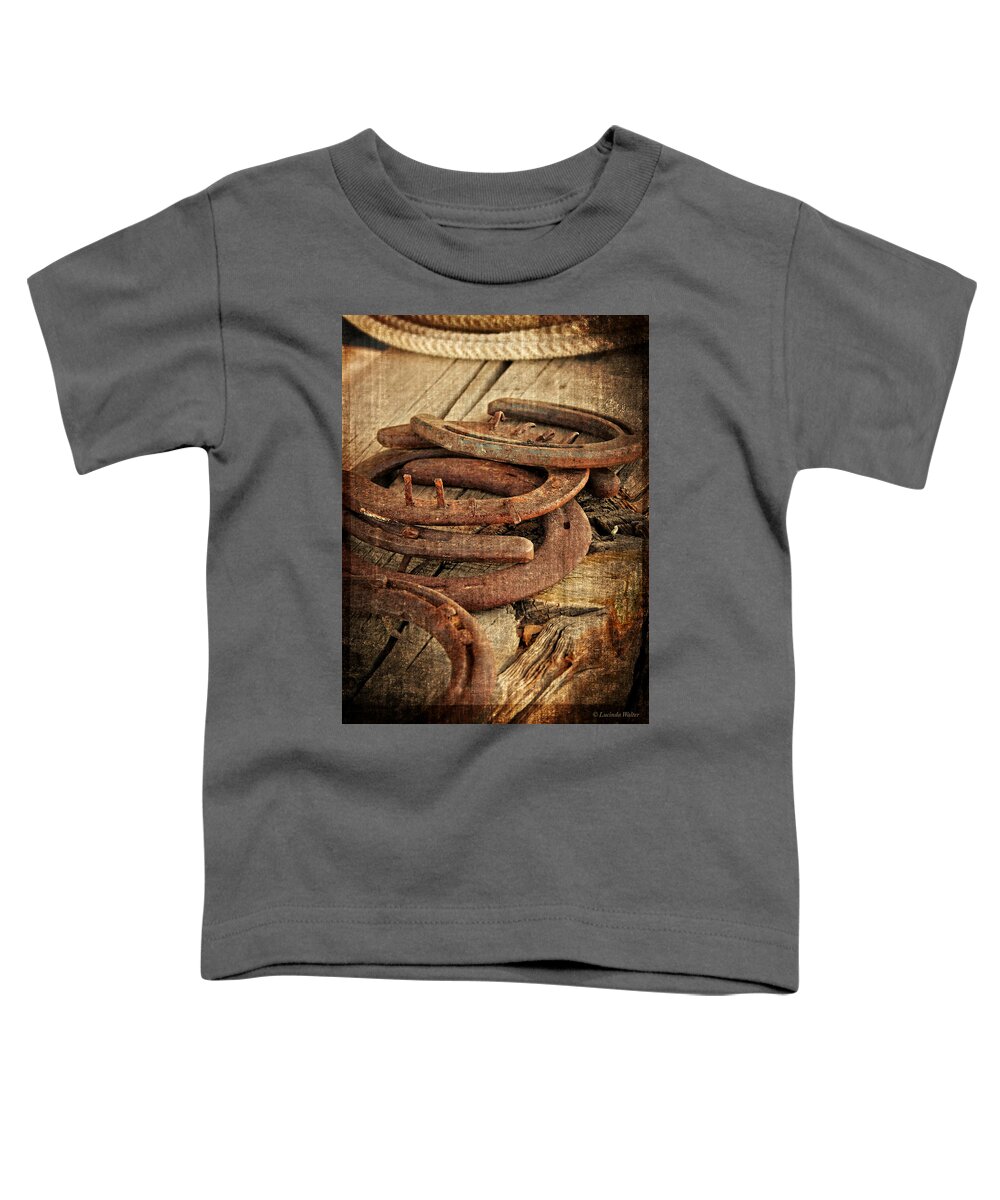 Texture Toddler T-Shirt featuring the photograph Luck Is What You Make by Lucinda Walter