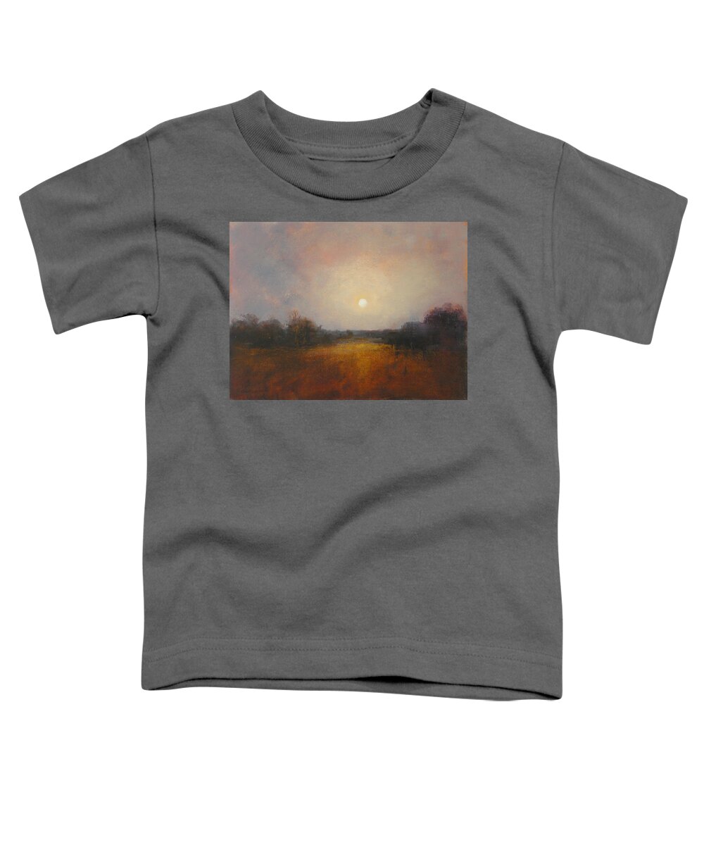 Moon Toddler T-Shirt featuring the painting Lunar 11 by David Ladmore