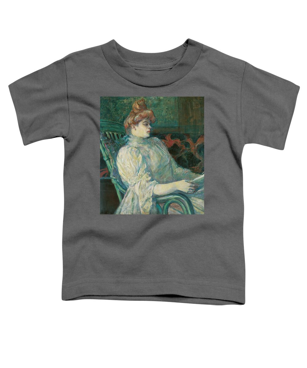Henri De Toulouse-lautrec Toddler T-Shirt featuring the painting Madame Marthe X Bordeaux by Henri de Toulouse-Lautrec