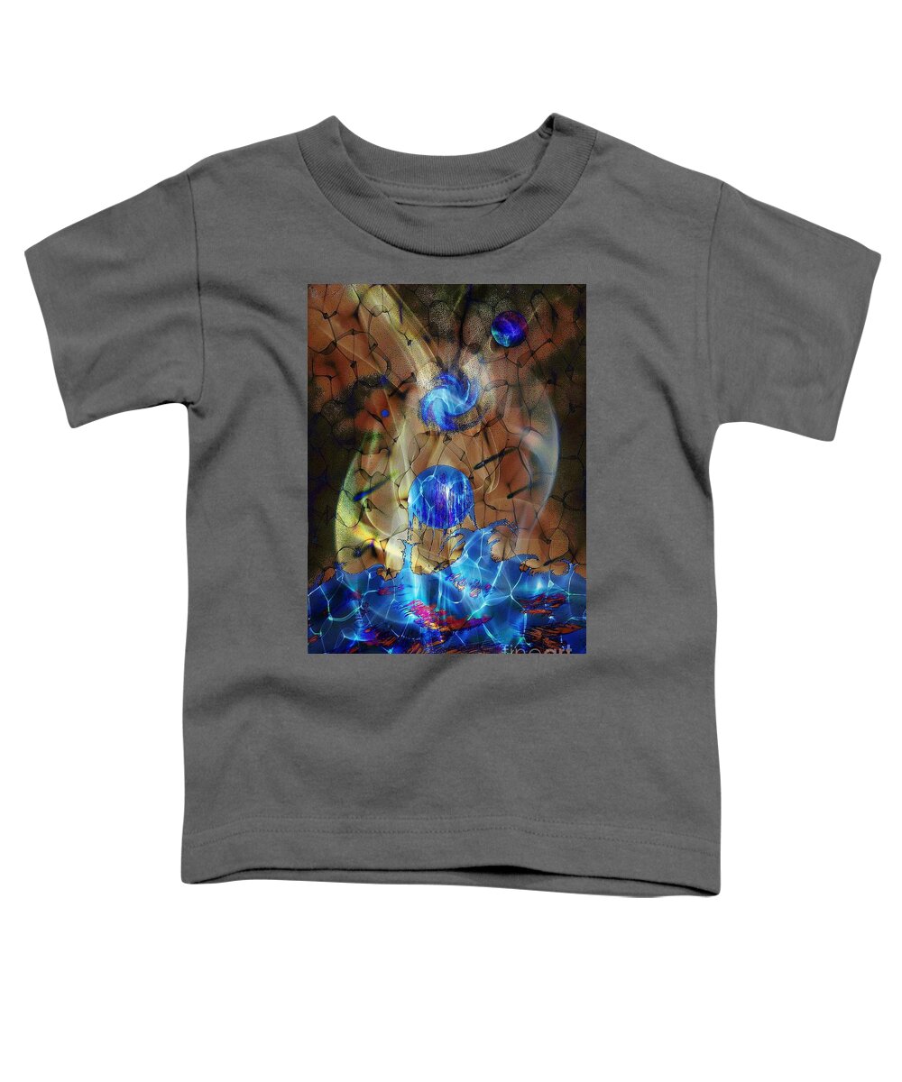 Planets Toddler T-Shirt featuring the digital art Make your own Story by David Neace