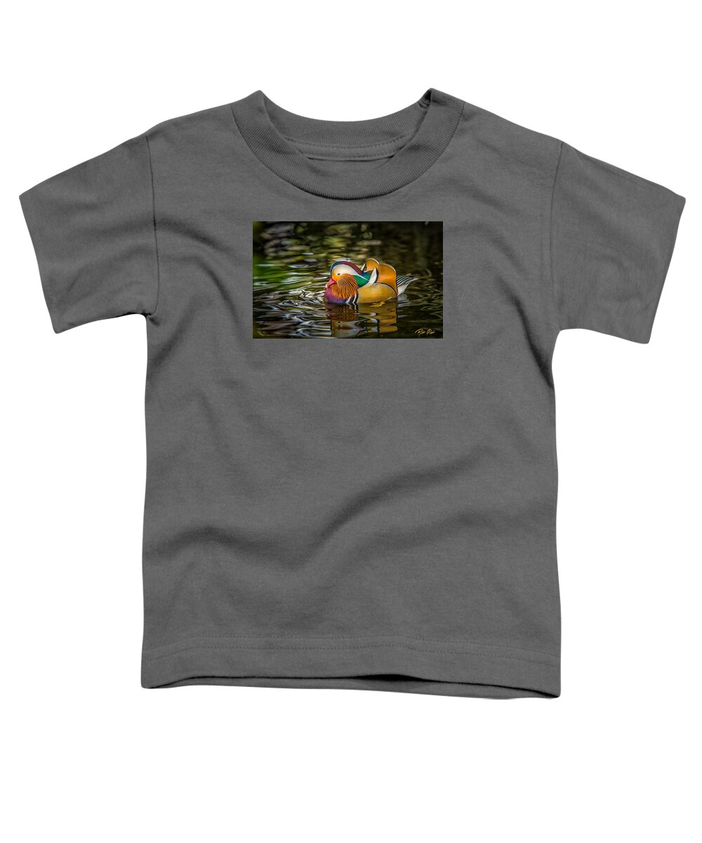 Animals Toddler T-Shirt featuring the photograph Mandarin Rainbow by Rikk Flohr