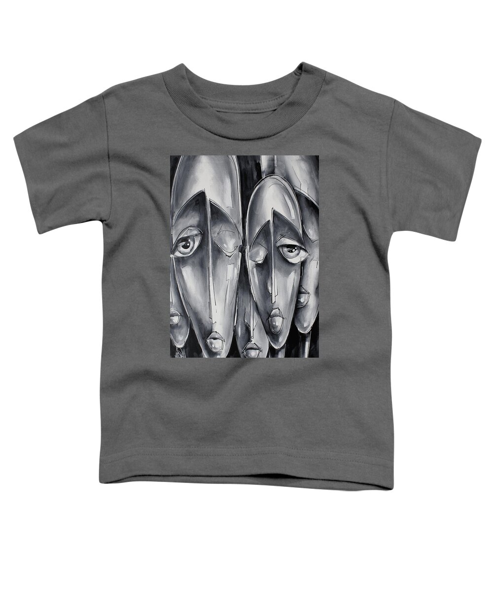 Mood Toddler T-Shirt featuring the painting Mannequin by Michael Lang