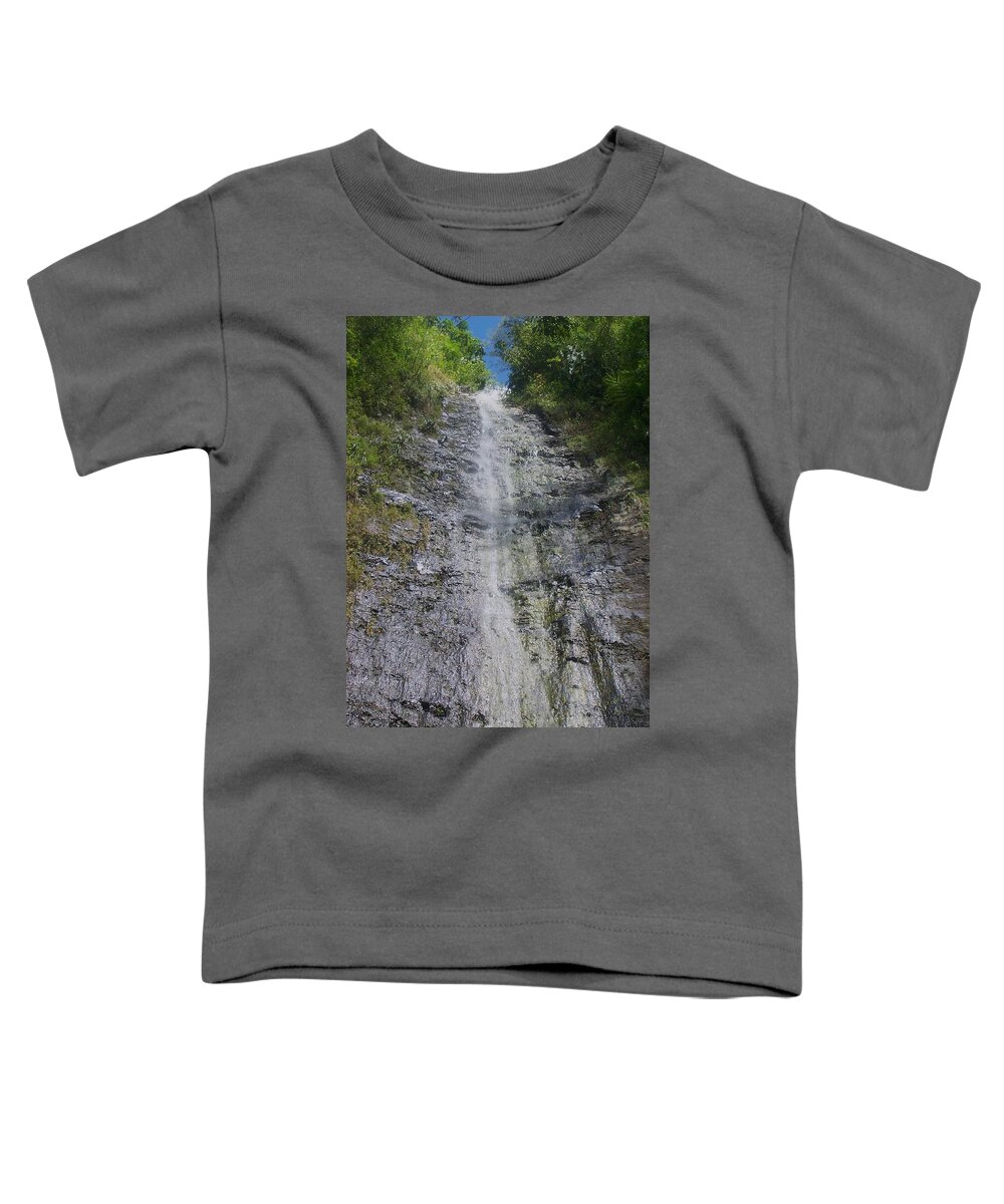 #hawaii Toddler T-Shirt featuring the photograph Manoa Falls by Cornelia DeDona