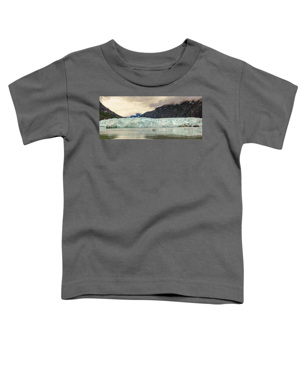 Park Toddler T-Shirt featuring the photograph Margerie Glacier by Ed Clark