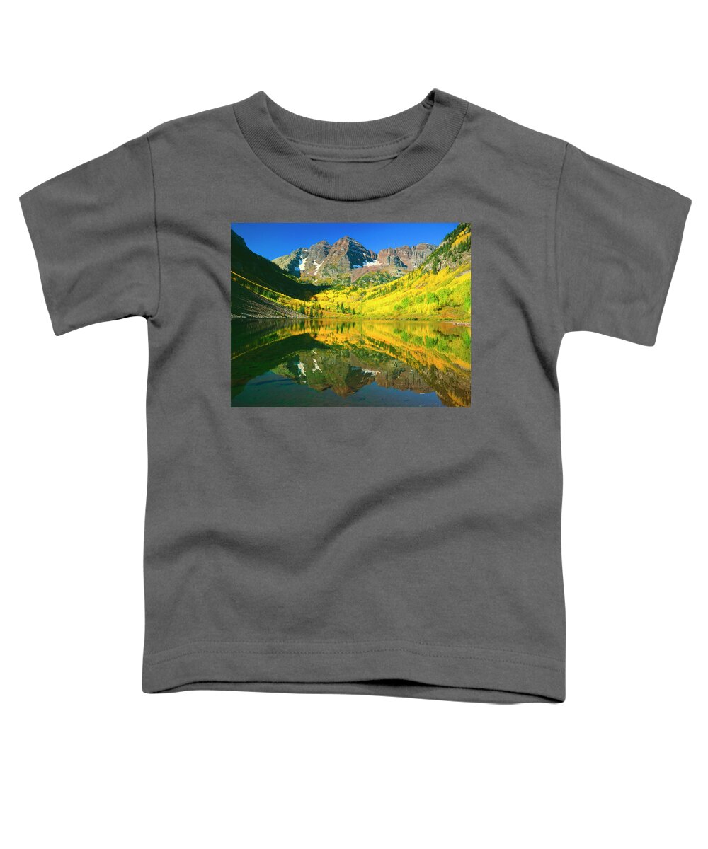 Wild Toddler T-Shirt featuring the photograph Maroon Bells Autumn by Mark Miller