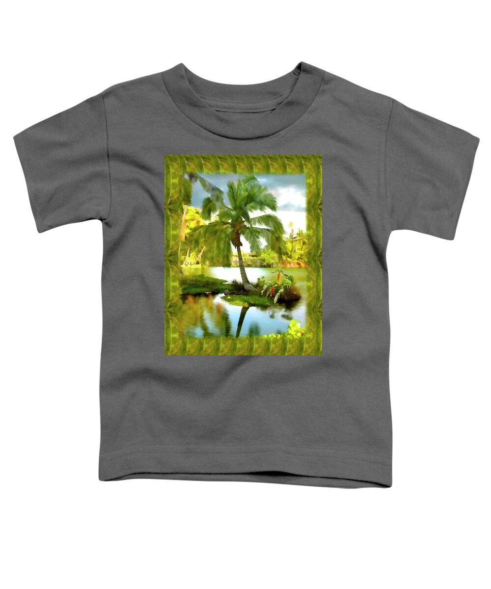 Hawaii Toddler T-Shirt featuring the photograph Mauna Lani Palm I by Kurt Van Wagner