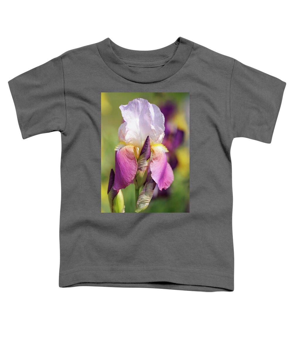 Jenny Rainbow Fine Art Photography Toddler T-Shirt featuring the photograph Maytime. The Beauty of Irises by Jenny Rainbow