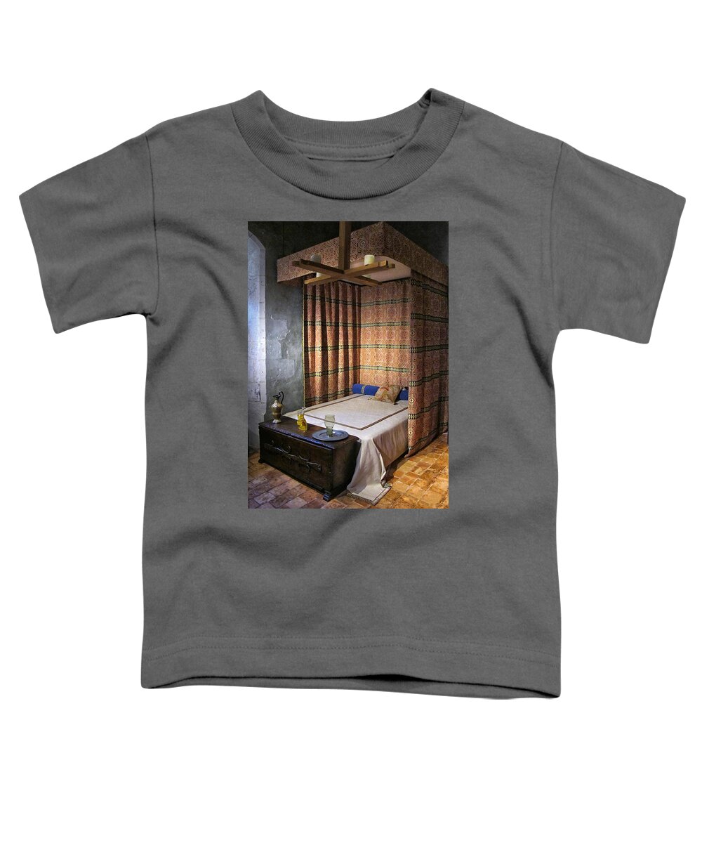 Bed Toddler T-Shirt featuring the photograph Medieval Bed by Dave Mills