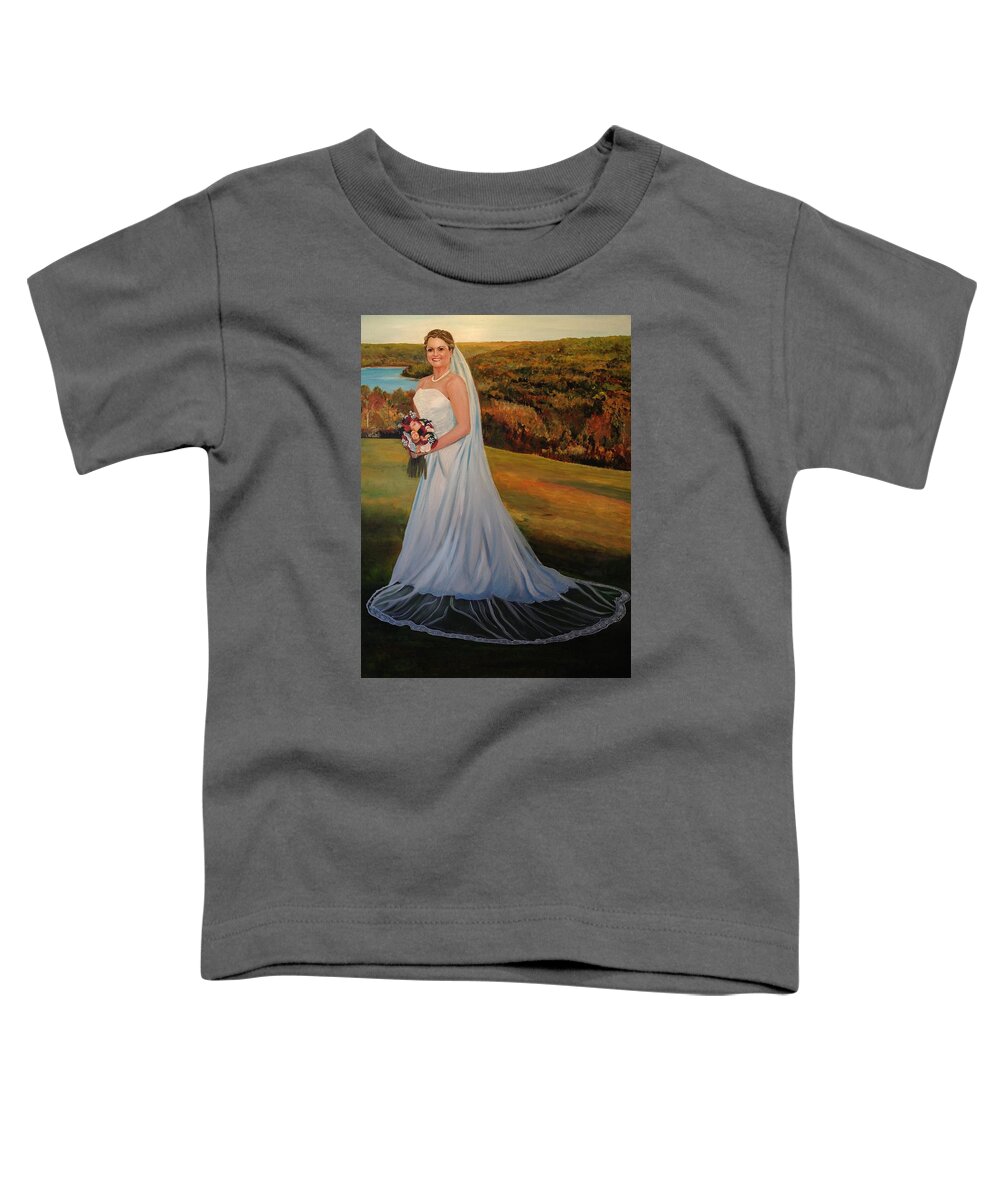 Landscape Toddler T-Shirt featuring the painting Melissa by Alan Lakin
